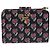 Portefeuille Compact PRADA en Cuir Noir et Or Auth 203694M Doré - vue 13