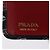Portefeuille Compact PRADA en Cuir Noir et Or Auth 203694M Doré - vue 18