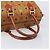 Bolsa MCM Vicetos Logogram Mini Boston Bag PVC Leather Brown Gold Auth ki6815 Marrom Dourado - vista 7