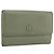 Porte-cartes CHANEL Cuir Vert Or CC Auth 204781 Doré