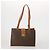 Céline Bolso de hombro CELINE Macadam Canvas PVC Leather 3 Set Brown Beige Auth 203379 Castaño - vista 2