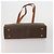 Céline Bolso de hombro CELINE Macadam Canvas PVC Leather 3 Set Brown Beige Auth 203379 Castaño - vista 8