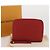 LOUIS VUITTON Monogram Empreinte Zippy Coin Purse Wallet Red M63696 Auth 205146M Rouge - vue 12