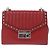 Bolso de hombro con cadena PRADA de cuero rojo plata Auth ka6268V Roja - vista 13
