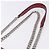 Bolso de hombro con cadena PRADA de cuero rojo plata Auth ka6268V Roja - vista 14