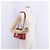 Bolso de hombro con cadena PRADA de cuero rojo plata Auth ka6268V Roja - vista 27