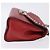 Bolso de hombro con cadena PRADA de cuero rojo plata Auth ka6268V Roja - vista 3