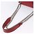 Bolso de hombro con cadena PRADA de cuero rojo plata Auth ka6268V Roja - vista 9