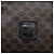 Céline CELINE Macadam Canvas Pouch PVC Leather Black Gold Tone Auth am12663V - view 17