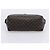 Céline CELINE Macadam Canvas Pouch PVC Leather Black Gold Tone Auth am12663V - view 6