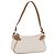 Pouch accessori Salvatore Ferragamo Gancini PVC Canvas White Gold Auth 204147 Bianco D'oro