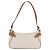 Pouch accessori Salvatore Ferragamo Gancini PVC Canvas White Gold Auth 204147 Bianco D'oro - vista 13