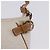 Pouch accessori Salvatore Ferragamo Gancini PVC Canvas White Gold Auth 204147 Bianco D'oro - vista 21