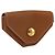 Hermès HERMES Revan Cattle Coin Purse Leather Brown Gold Auth 204773M Golden