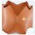 Hermès HERMES Revan Cattle Coin Purse Leather Brown Gold Auth 204773M Golden - view 18