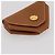 Hermès HERMES Revan Cattle Coin Purse Leather Brown Gold Auth 204773M Golden - view 7
