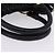Borsa a mano Miu Miu in pelle 2way nera tono oro Auth 167594SAM Nero - vista 7