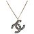 CHANEL COCO Mark Necklace Metal Clear Multicolor CC Auth 196490 Multiple colors