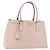 Borsa a mano PRADA Galleria Safiano Pink Gold Auth 204365 Rosa D'oro