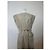 Vintage Issey Miyake Kleid mit Gürtel ca. Ende der 1980er Jahre Hellbeige L - Ansicht 13