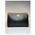 Céline Vintage Celine Blazon Leather Clutch Late 1980s Black Beige