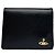 Vintage Vivienne Westwood Leather Bifold Wallet Black Gold