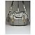 Vintage See by Chloé Crossbody-Tasche mit Klappe aus Narbenleder ca. Mitte der 2000er Silber Metallisch - Ansicht 14