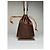 Vintage Etro Paisley Canvas Drawstring Bucket Bag c. 2000 Dark Brown Beige - view 13