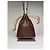 Vintage Etro Paisley Canvas Drawstring Bucket Bag c. 2000 Dark Brown Beige - view 2