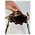 Vintage Etro Paisley Canvas Drawstring Bucket Bag c. 2000 Dark Brown Beige - view 3