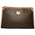 Edge Céline Vintage Celine Macadam Canvas Bifold Wallet Late 1980s Brown
