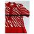 Vintage Yves Saint Laurent Strickkleid Zebra Ende der 1990er Jahre rot weiß M - Ansicht 10
