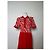 Vintage Yves Saint Laurent Strickkleid Zebra Ende der 1990er Jahre rot weiß M - Ansicht 14