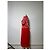 Vintage Yves Saint Laurent Strickkleid Zebra Ende der 1990er Jahre rot weiß M - Ansicht 2
