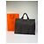 Vintage Hermes Hermès Herline Canvas Tote Dunkelgrau Schwarz - Ansicht 14