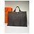 Vintage Hermes Hermès Herline Canvas Tote Dunkelgrau Schwarz - Ansicht 15