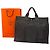 Sac cabas Vintage Hermes Hermès Herline Canvas Gris Foncé Noir