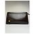 Céline Vintage Celine flache Clutch aus glattem Leder c. 1980s Dunkelbraun