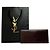 Vintage Yves Saint Laurent Bifold Leather Wallet Late 1990s Dark Brown