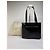 Vintage Gucci Lackleder Tote Ende 1990er Schwarz Silber