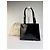 Vintage Gucci Lackleder Tote Ende 1990er Schwarz Silber - Ansicht 14