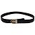 Vintage Givenchy 4G Logo Leather Belt c. Late 1970s Black Gold