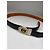 Vintage Cartier Ledergürtel Double C Schnalle Ende der 1980er Jahre Schwarz Gold - Ansicht 4