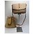Triomphe Céline Vintage Celine Macadam Canvas Schultertasche mit Klappe c. 2006 Beige Brown - Ansicht 14
