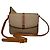 Triomphe Céline Vintage Celine Macadam Canvas Flap Crossbody Bag c. 2006 Beige Brown