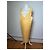Vintage Issey Miyake Plisseertes Maxi Kleid Gelb Weiß M