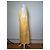 Vintage Issey Miyake Plisseertes Maxi Kleid Gelb Weiß M - Ansicht 2