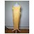 Vintage Issey Miyake Plisseertes Maxi Kleid Gelb Weiß M - Ansicht 3