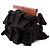 Clutch The Snap Bottega Veneta in maglia Intrecciato chunky a volant marrone - vista 2
