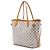 Borsa Tote Louis Vuitton Damier Azur Neverfull MM bianca Bianco - vista 2